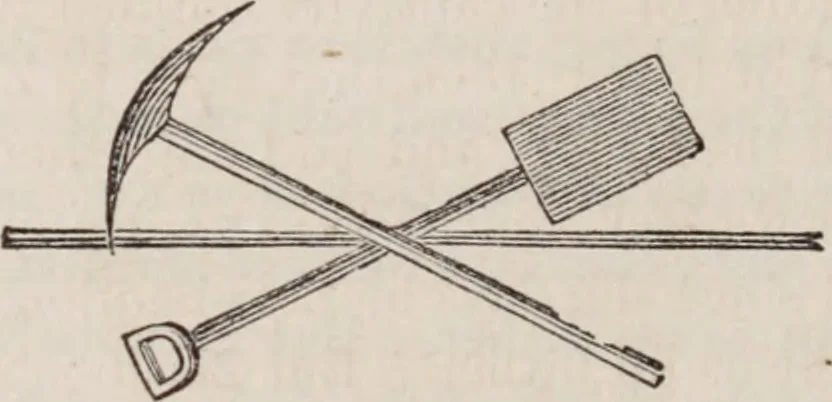 An illustration from The book of the chapter : or, Monitorial instructions, in the degrees of mark, past and most excellent master, and the holy Royal arch, 1865, leaf 137