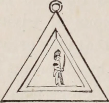 An illustration from The book of the chapter : or, Monitorial instructions, in the degrees of mark, past and most excellent master, and the holy Royal arch, 1865, leaf 225