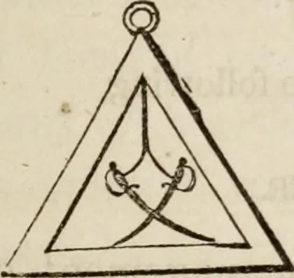 An illustration from The book of the chapter : or, Monitorial instructions, in the degrees of mark, past and most excellent master, and the holy Royal arch, 1865, leaf 232