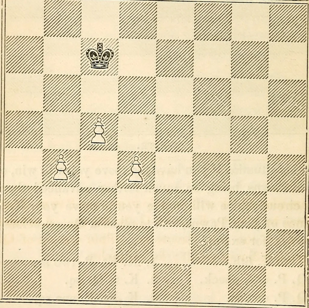 An illustration from The book of chess: containing the rudiments of the game, and elementary analyses of the most popular openings ; exemplified in games actually played by the greatest masters; including Staunton's analysis of the king's and queen's gambits, numerous positions and problems on diagrams, both original and selected; also a series of chess tales, with illustrations engraved from original designs ; the whole extracted and translated from the best sources, 1857, leaf 123