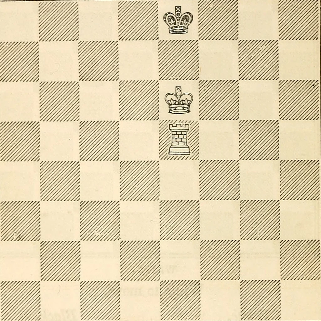 An illustration from The book of chess: containing the rudiments of the game, and elementary analyses of the most popular openings ; exemplified in games actually played by the greatest masters; including Staunton's analysis of the king's and queen's gambits, numerous positions and problems on diagrams, both original and selected; also a series of chess tales, with illustrations engraved from original designs ; the whole extracted and translated from the best sources, 1857, leaf 67