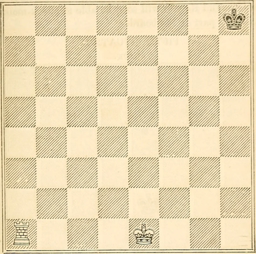 An illustration from The book of chess: containing the rudiments of the game, and elementary analyses of the most popular openings ; exemplified in games actually played by the greatest masters; including Staunton's analysis of the king's and queen's gambits, numerous positions and problems on diagrams, both original and selected; also a series of chess tales, with illustrations engraved from original designs ; the whole extracted and translated from the best sources, 1857, leaf 68