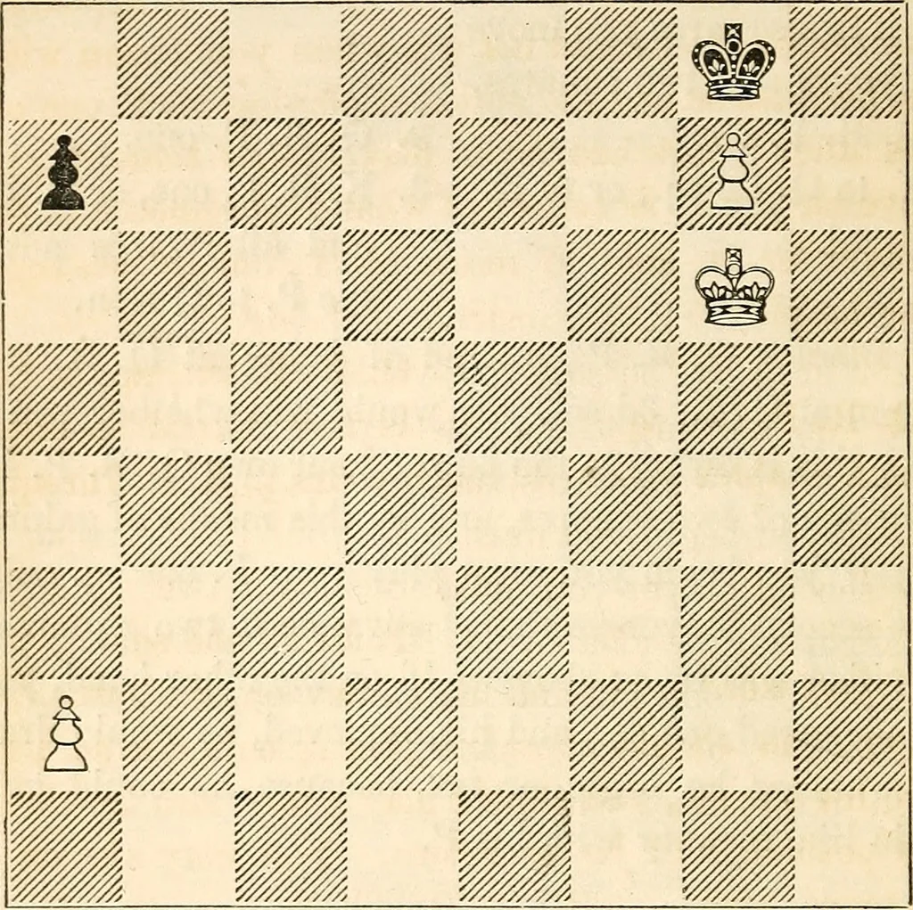 An illustration from The book of chess: containing the rudiments of the game, and elementary analyses of the most popular openings ; exemplified in games actually played by the greatest masters; including Staunton's analysis of the king's and queen's gambits, numerous positions and problems on diagrams, both original and selected; also a series of chess tales, with illustrations engraved from original designs ; the whole extracted and translated from the best sources, 1857, leaf 99