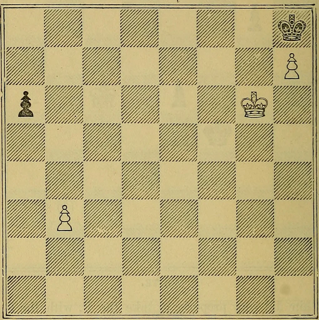 An illustration from The book of chess: containing the rudiments of the game, and elementary analyses of the most popular openings, 1882, leaf 101