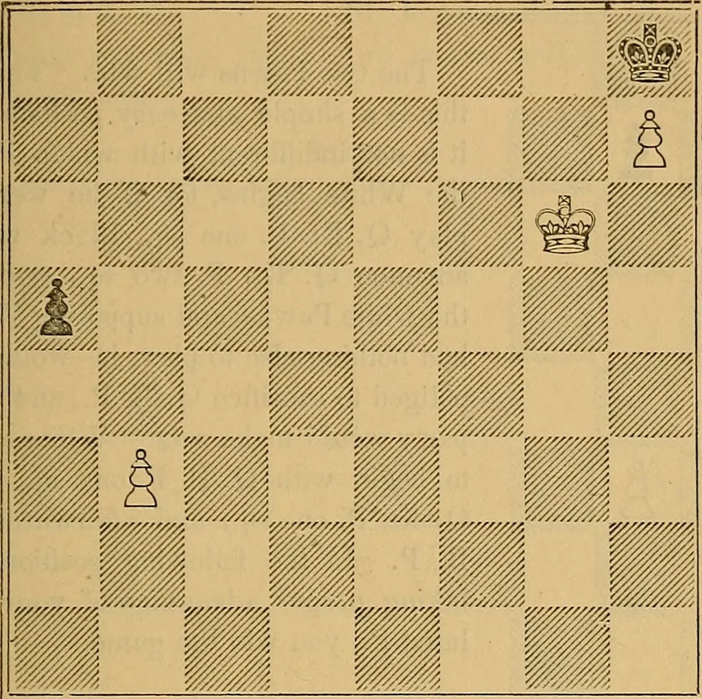 An illustration from The book of chess: containing the rudiments of the game, and elementary analyses of the most popular openings, 1882, leaf 102
