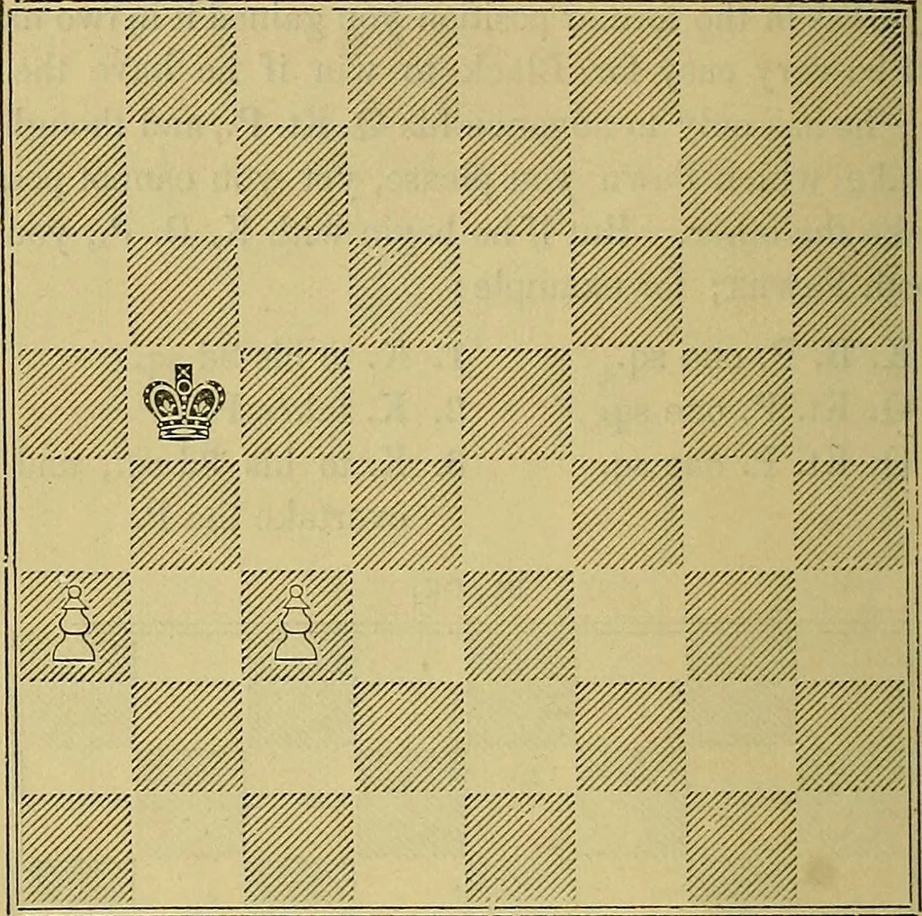 An illustration from The book of chess: containing the rudiments of the game, and elementary analyses of the most popular openings, 1882, leaf 115