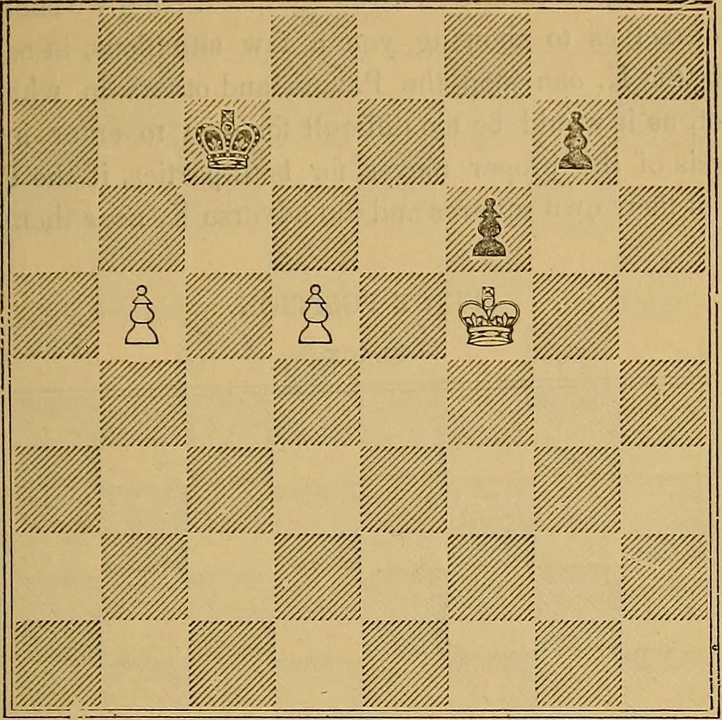 An illustration from The book of chess: containing the rudiments of the game, and elementary analyses of the most popular openings, 1882, leaf 118