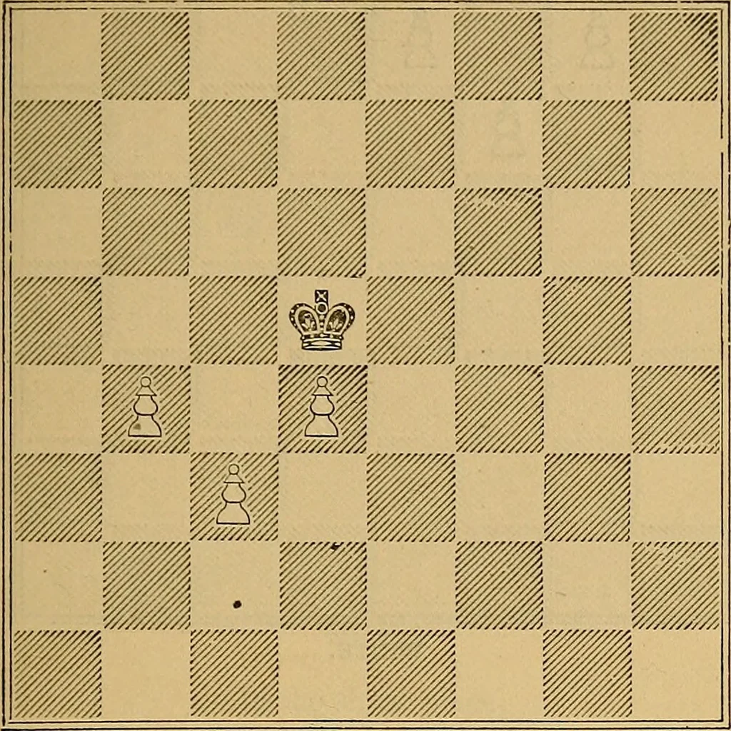 An illustration from The book of chess: containing the rudiments of the game, and elementary analyses of the most popular openings, 1882, leaf 120