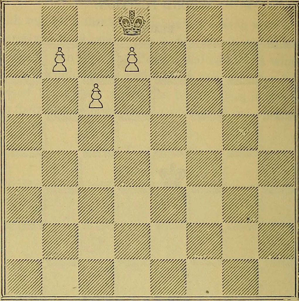 An illustration from The book of chess: containing the rudiments of the game, and elementary analyses of the most popular openings, 1882, leaf 121