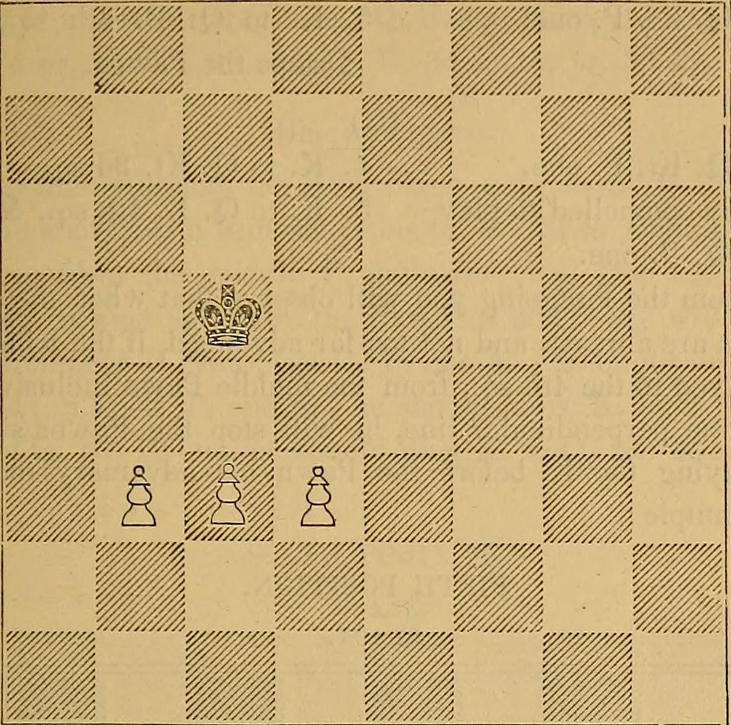 An illustration from The book of chess: containing the rudiments of the game, and elementary analyses of the most popular openings, 1882, leaf 122