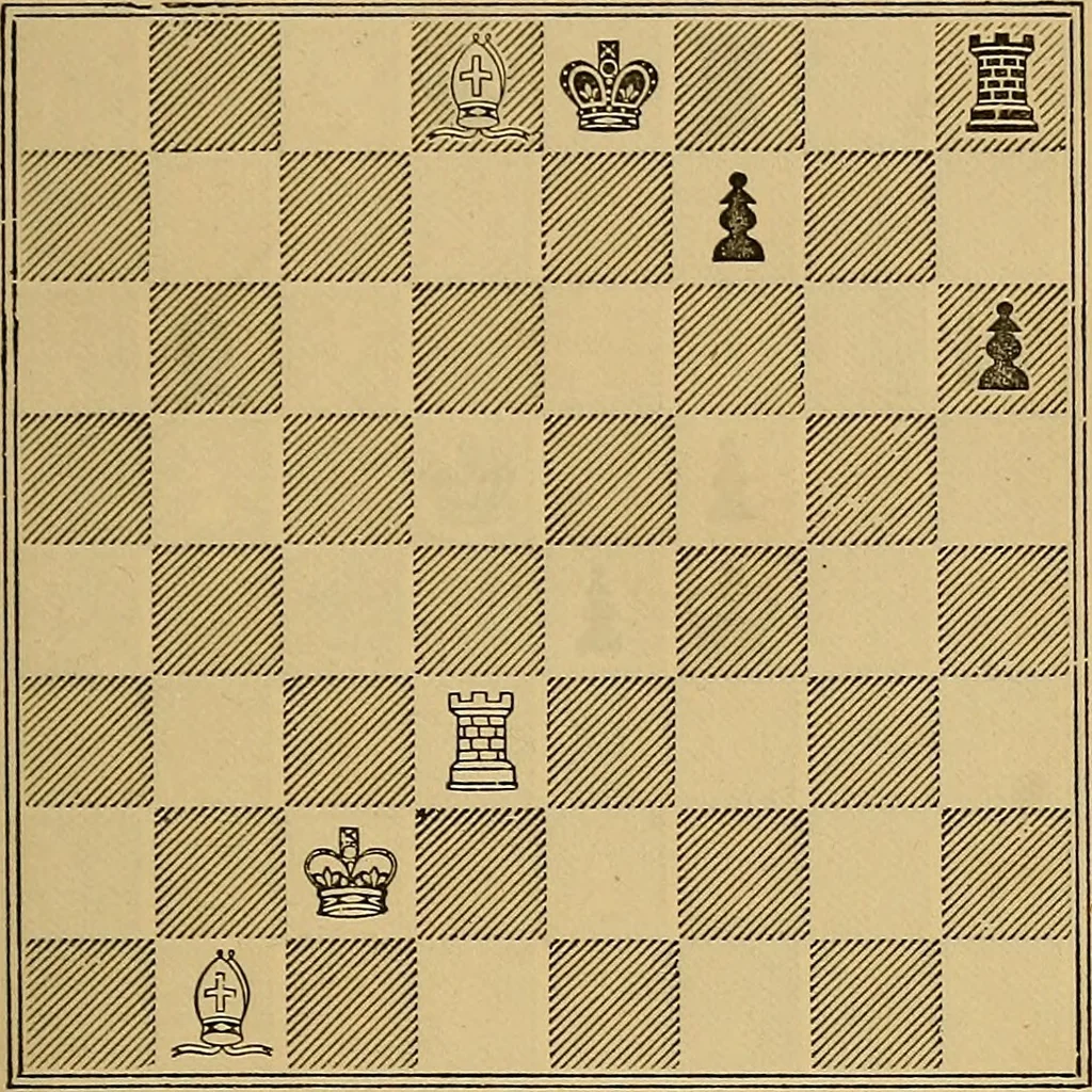 An illustration from The book of chess: containing the rudiments of the game, and elementary analyses of the most popular openings, 1882, leaf 286