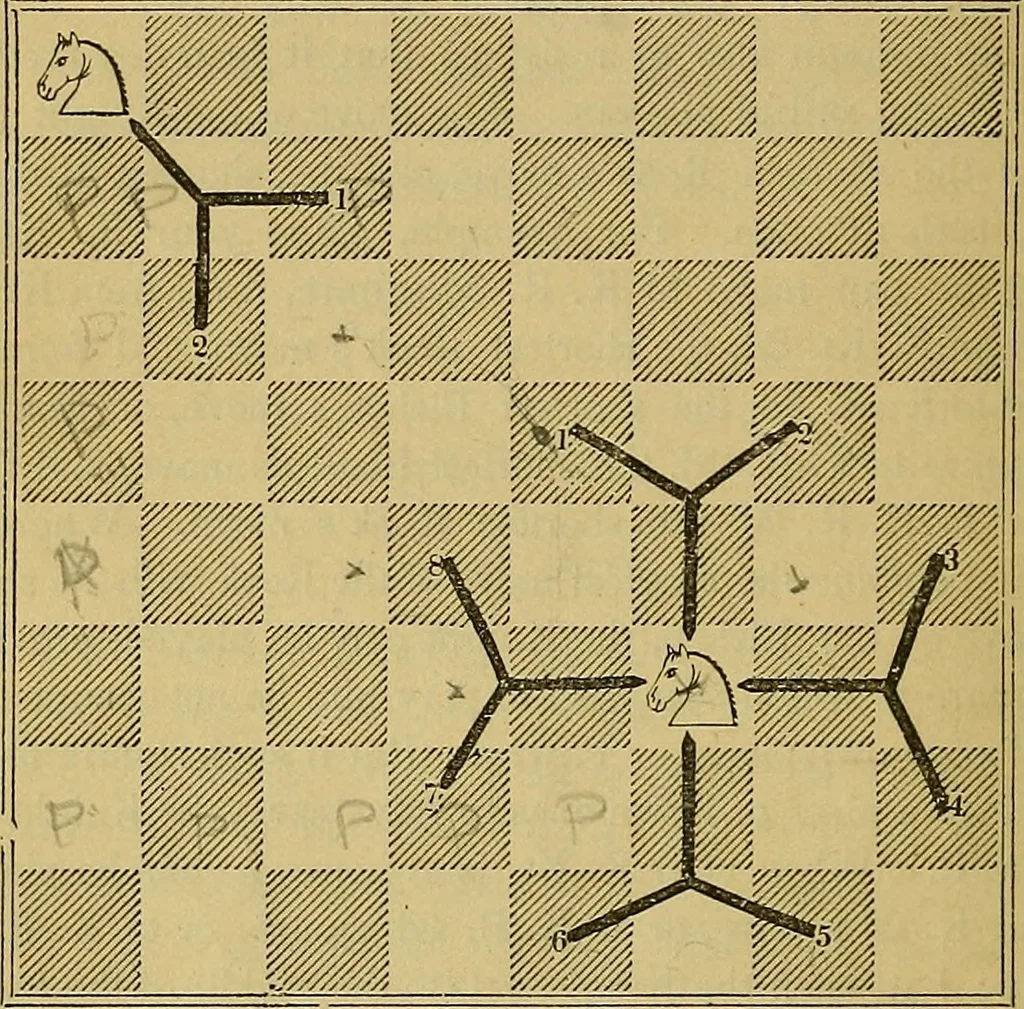 An illustration from The book of chess: containing the rudiments of the game, and elementary analyses of the most popular openings, 1882, leaf 29