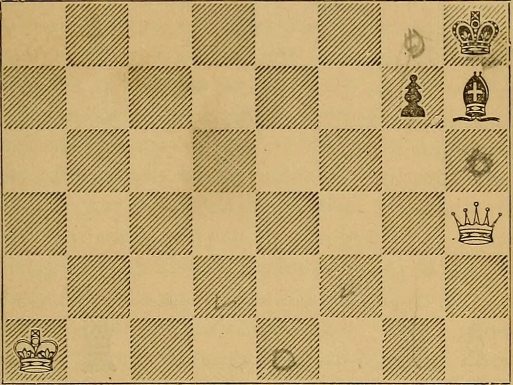 An illustration from The book of chess: containing the rudiments of the game, and elementary analyses of the most popular openings, 1882, leaf 38