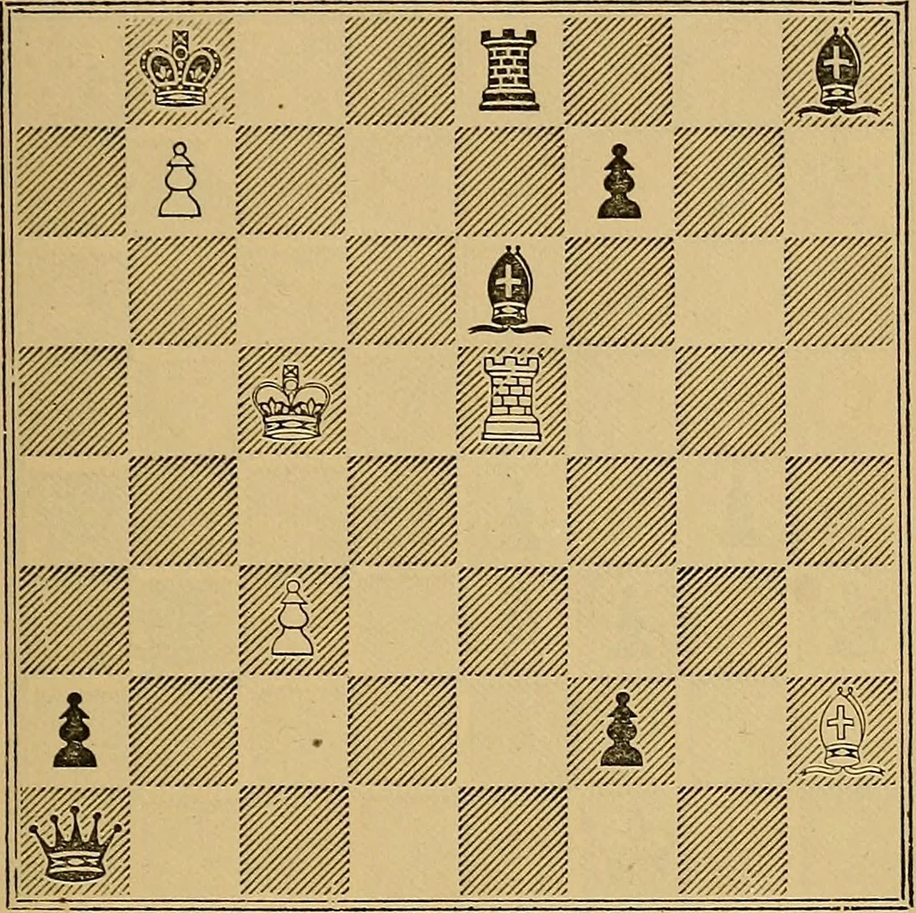 An illustration from The book of chess: containing the rudiments of the game, and elementary analyses of the most popular openings, 1882, leaf 432
