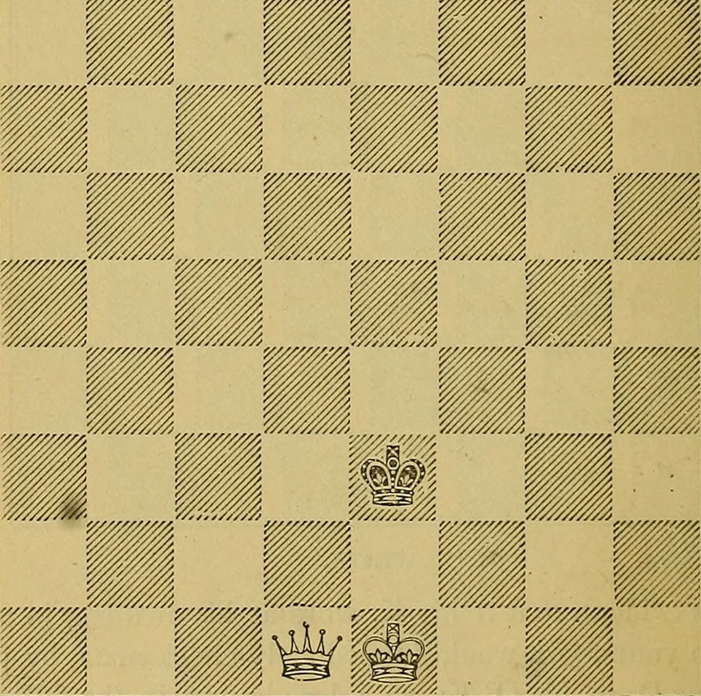 An illustration from The book of chess: containing the rudiments of the game, and elementary analyses of the most popular openings, 1882, leaf 51