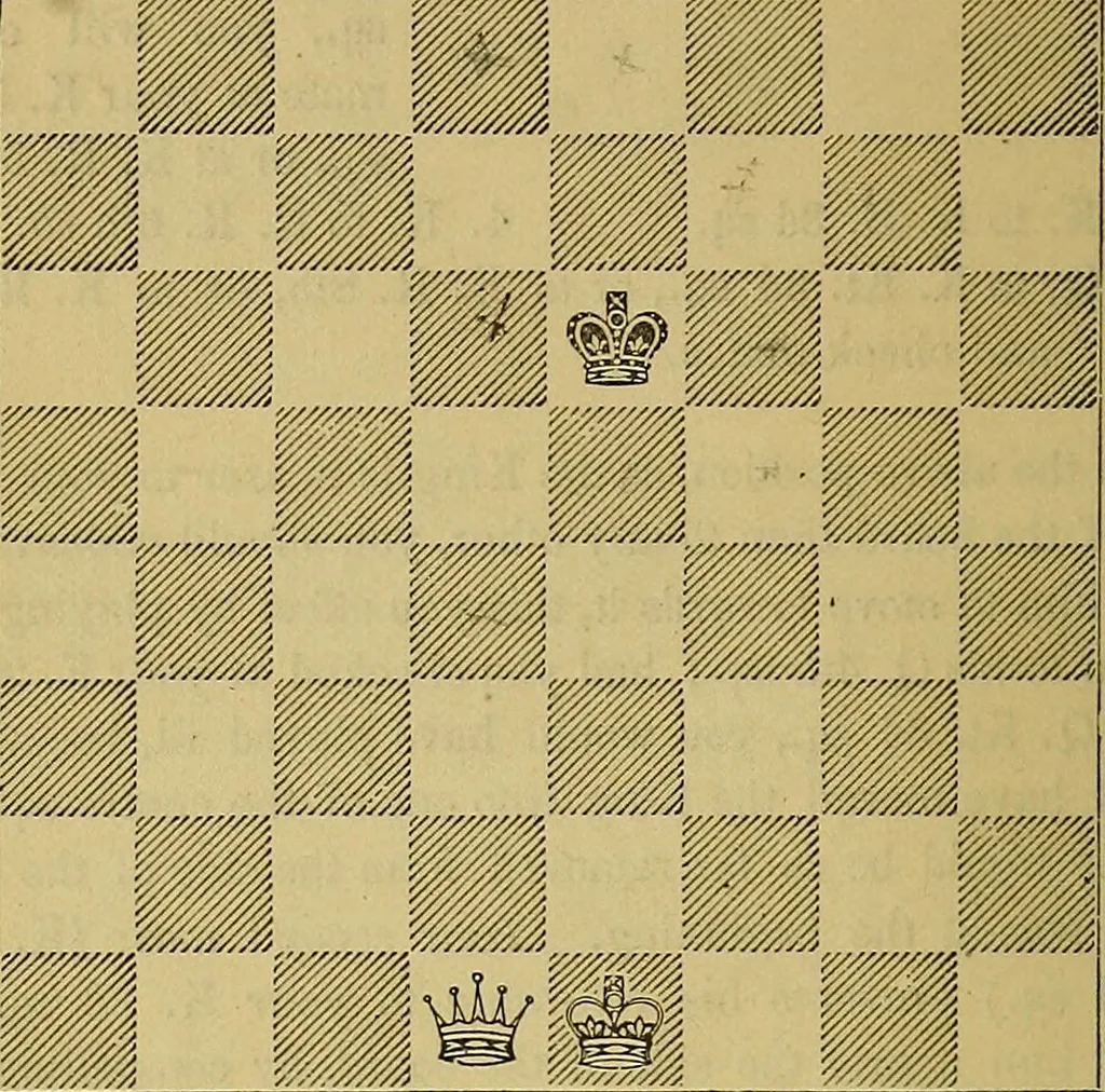 An illustration from The book of chess: containing the rudiments of the game, and elementary analyses of the most popular openings, 1882, leaf 53