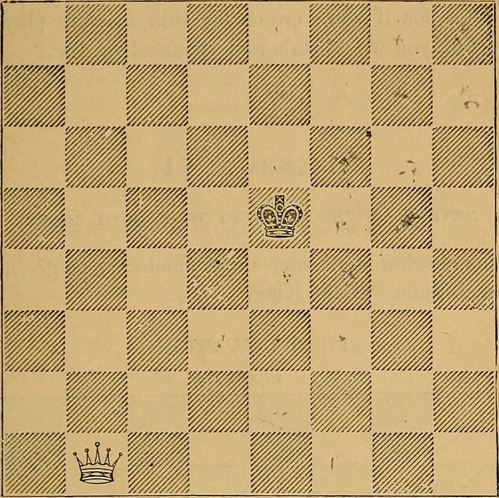 An illustration from The book of chess: containing the rudiments of the game, and elementary analyses of the most popular openings, 1882, leaf 56
