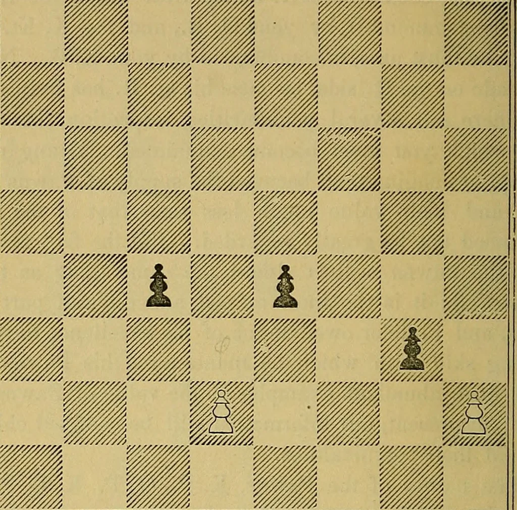 An illustration from The book of chess: containing the rudiments of the game, and elementary analyses of the most popular openings, 1882, leaf 71