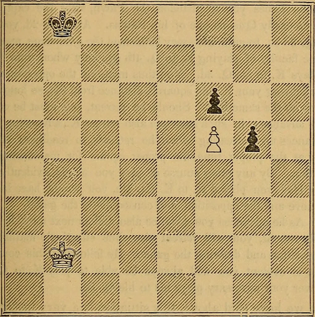 An illustration from The book of chess: containing the rudiments of the game, and elementary analyses of the most popular openings, 1882, leaf 90