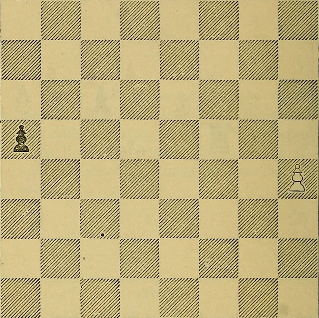 An illustration from The book of chess: containing the rudiments of the game, and elementary analyses of the most popular openings, 1882, leaf 99