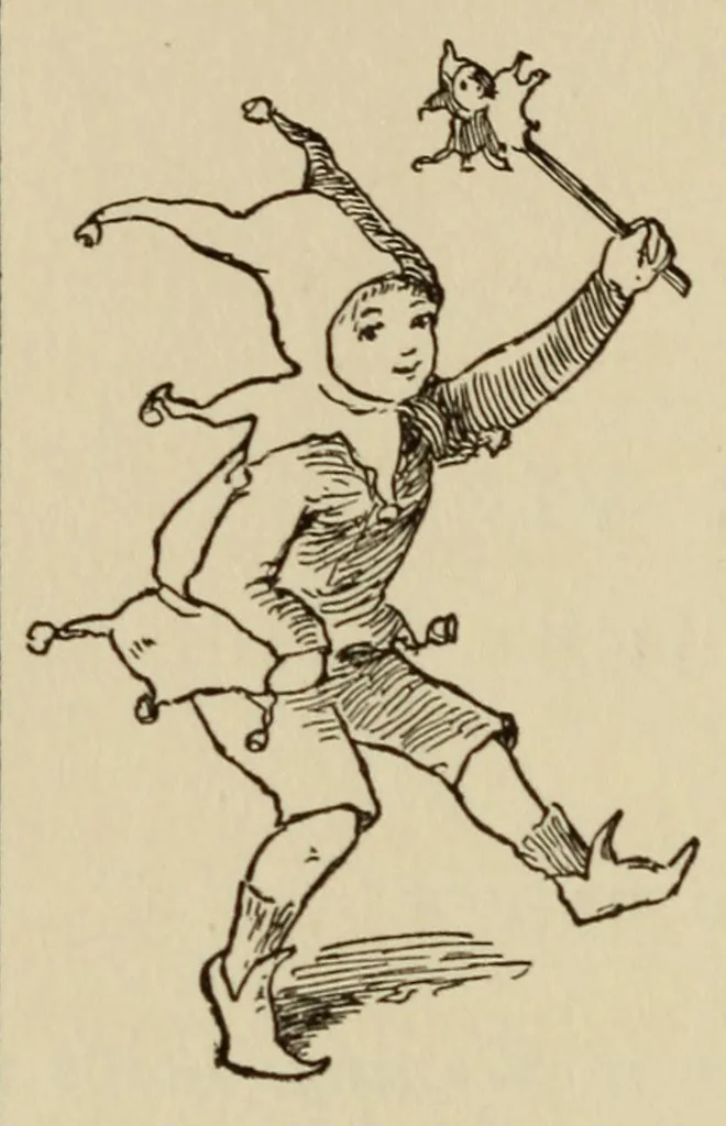 An illustration from The book of children's parties, 1903, leaf 164