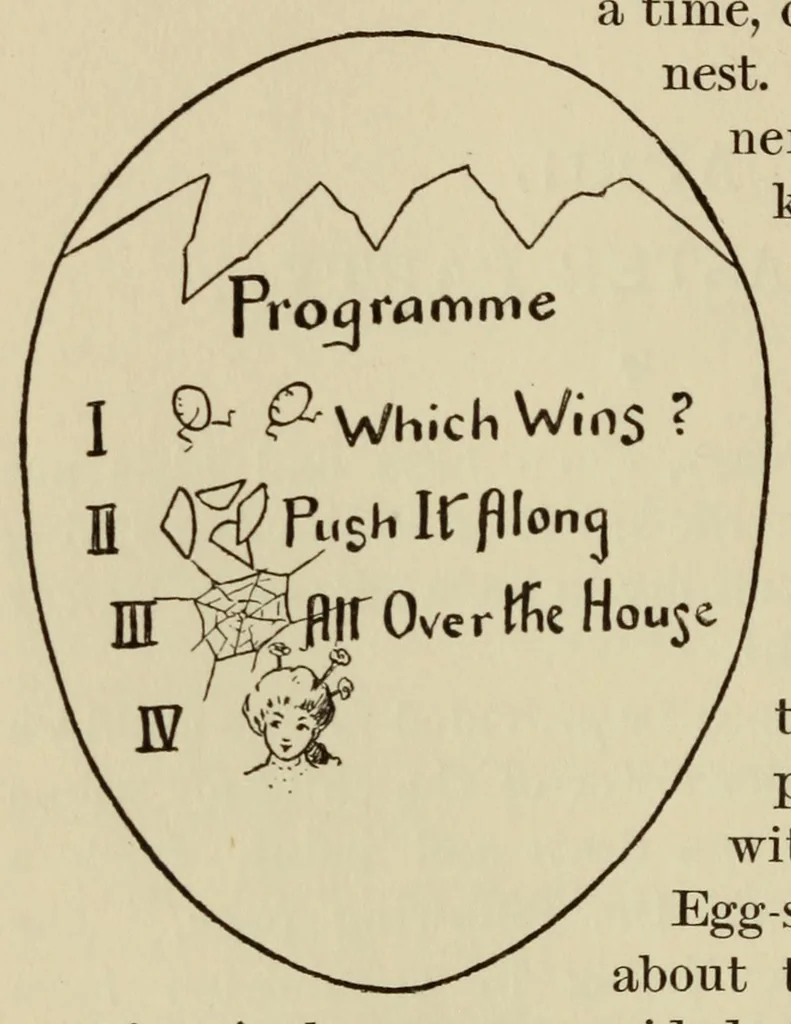 An illustration from The book of children's parties, 1903, leaf 70