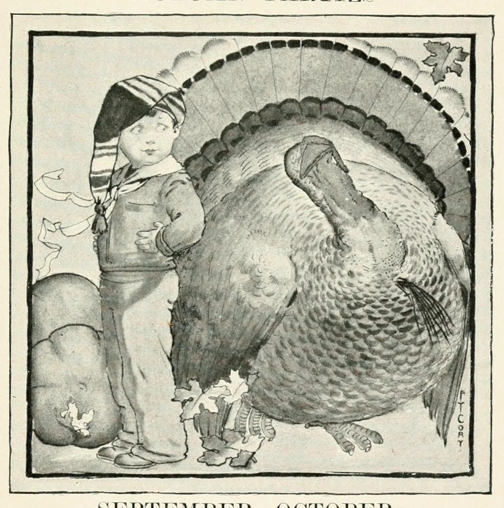 An illustration from The book of children's parties, 1903, leaf 103