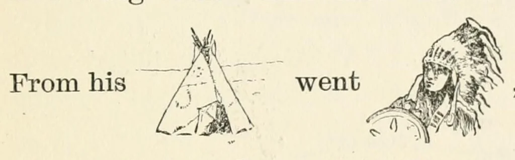An illustration from The book of children's parties, 1903, leaf 133