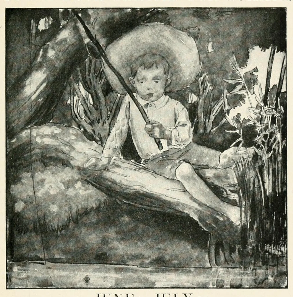 An illustration from The book of children's parties, 1903, leaf 79