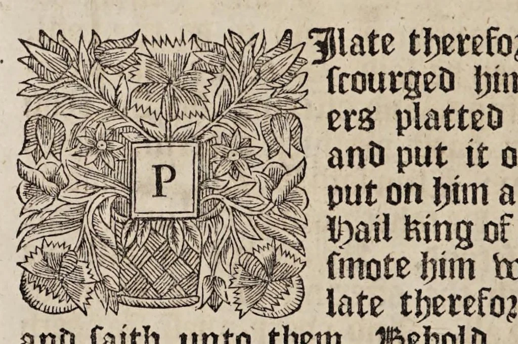 An illustration from The book of common-prayer and administration of the sacraments, and other rites & ceremonies of the Church, according to the use of the Church of England : together with the Psalter or Psalms of David, pointed as they are to be sung or said in churches, and the form & manner of making, ordaining, & consecrating of bishops, priests, and deacons, 1669, leaf 184