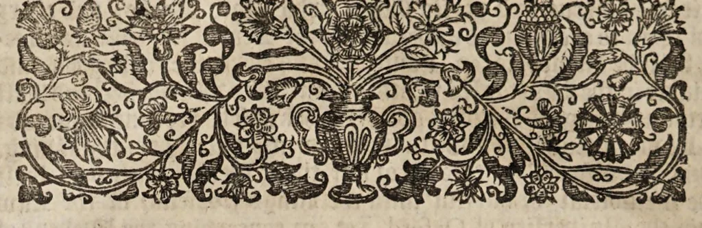 An illustration from The book of common-prayer and administration of the sacraments, and other rites & ceremonies of the Church, according to the use of the Church of England : together with the Psalter or Psalms of David, pointed as they are to be sung or said in churches, and the form & manner of making, ordaining, & consecrating of bishops, priests, and deacons, 1669, leaf 32