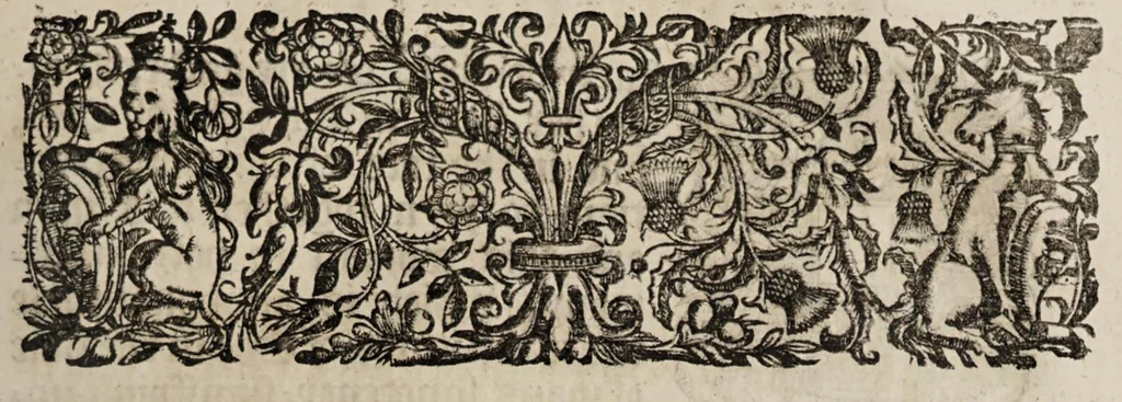 An illustration from The book of common-prayer and administration of the sacraments, and other rites & ceremonies of the Church, according to the use of the Church of England : together with the Psalter or Psalms of David, pointed as they are to be sung or said in churches, and the form & manner of making, ordaining, & consecrating of bishops, priests, and deacons, 1669, leaf 355