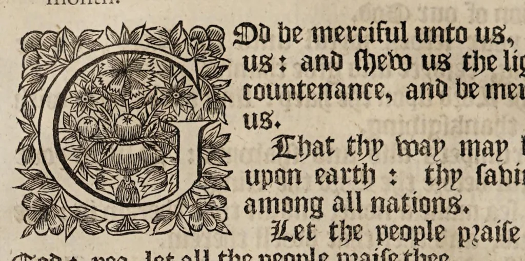 An illustration from The book of common-prayer and administration of the sacraments, and other rites & ceremonies of the Church, according to the use of the Church of England : together with the Psalter or Psalms of David, pointed as they are to be sung or said in churches, and the form & manner of making, ordaining, & consecrating of bishops, priests, and deacons, 1669, leaf 88