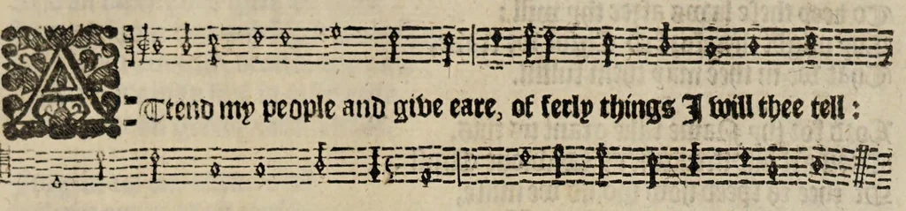 An illustration from The book of common prayer and administration of the sacraments : and other rites and ceremonies of the Church of England, 1660, leaf 417