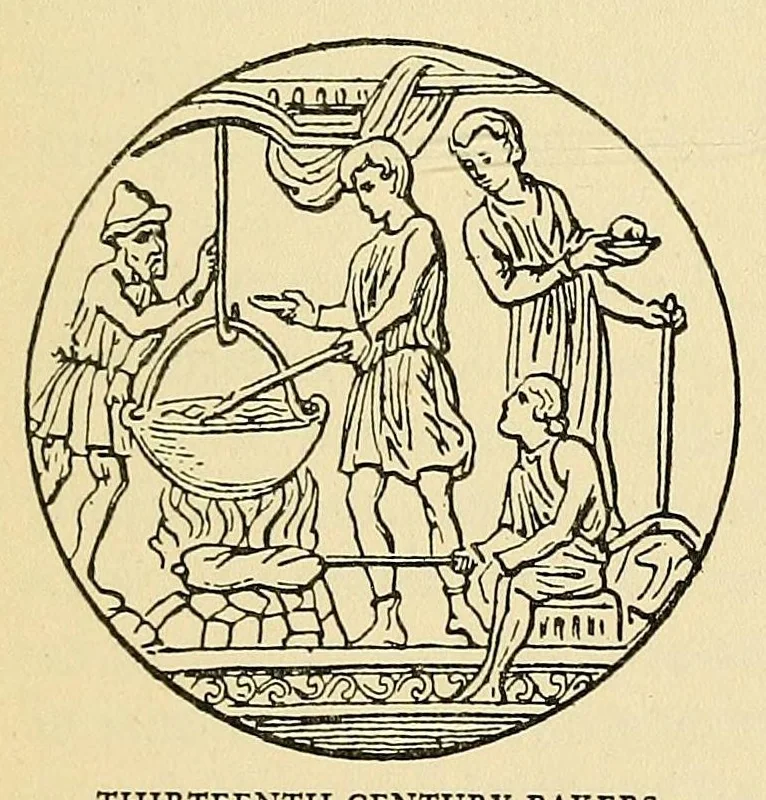 An illustration from The book of craftsmen; the story of men's handiwork through the ages, 1900, leaf 257