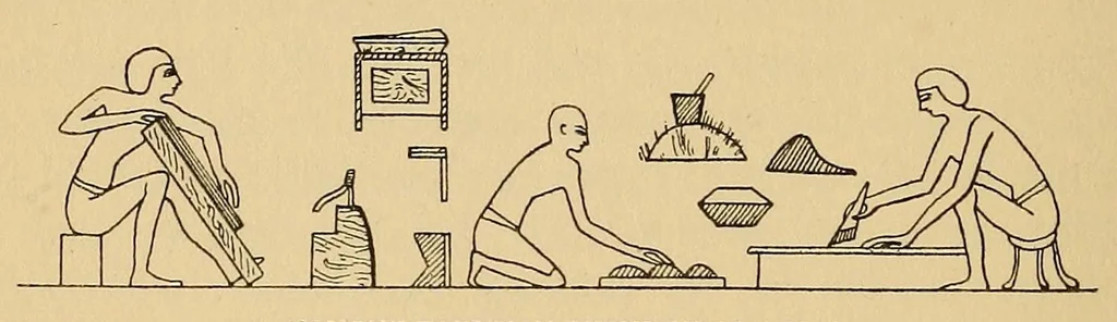 An illustration from The book of craftsmen; the story of men's handiwork through the ages, 1900, leaf 298