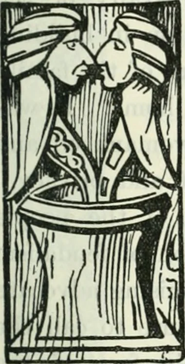 An illustration from The book of decorative furniture, its form, colour and history, 1910, leaf 118