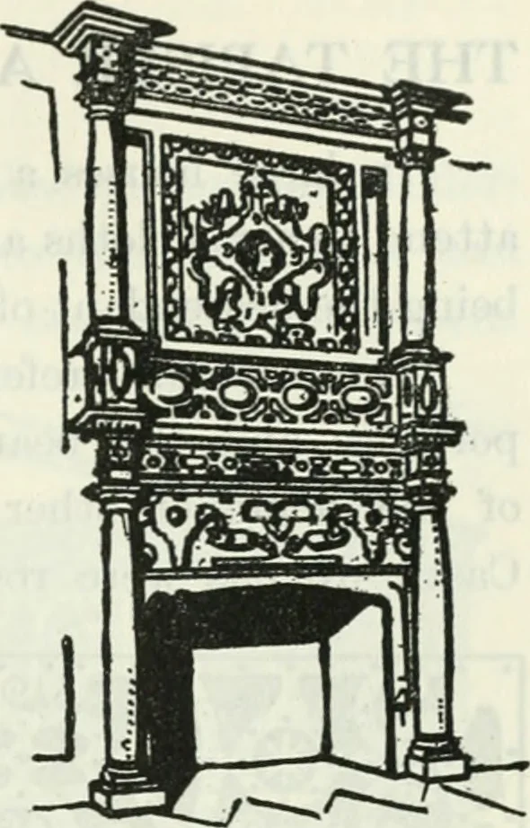 An illustration from The book of decorative furniture, its form, colour and history, 1910, leaf 126