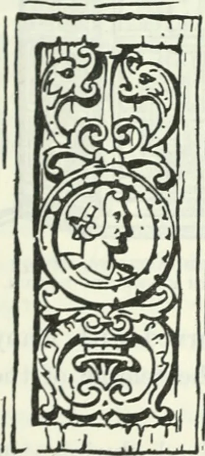 An illustration from The book of decorative furniture, its form, colour and history, 1910, leaf 129