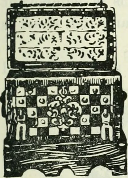 An illustration from The book of decorative furniture, its form, colour and history, 1910, leaf 144