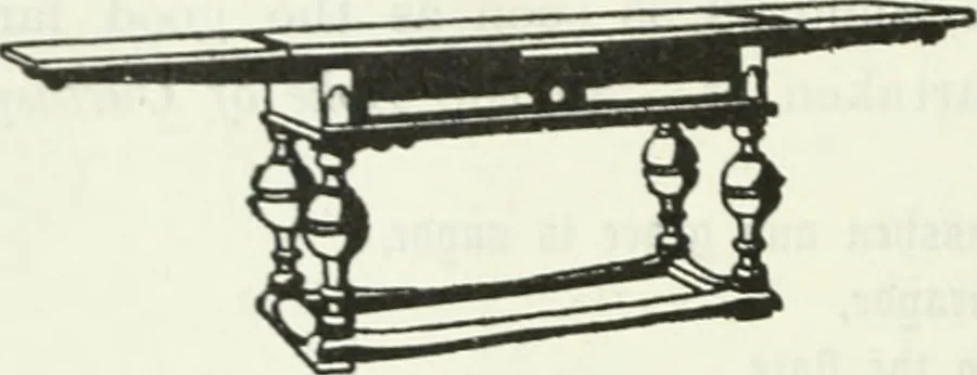 An illustration from The book of decorative furniture, its form, colour and history, 1910, leaf 151