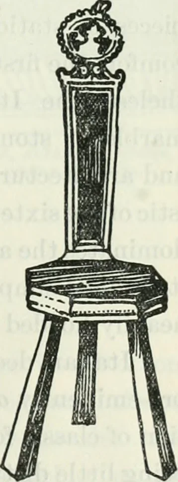 An illustration from The book of decorative furniture, its form, colour and history, 1910, leaf 180