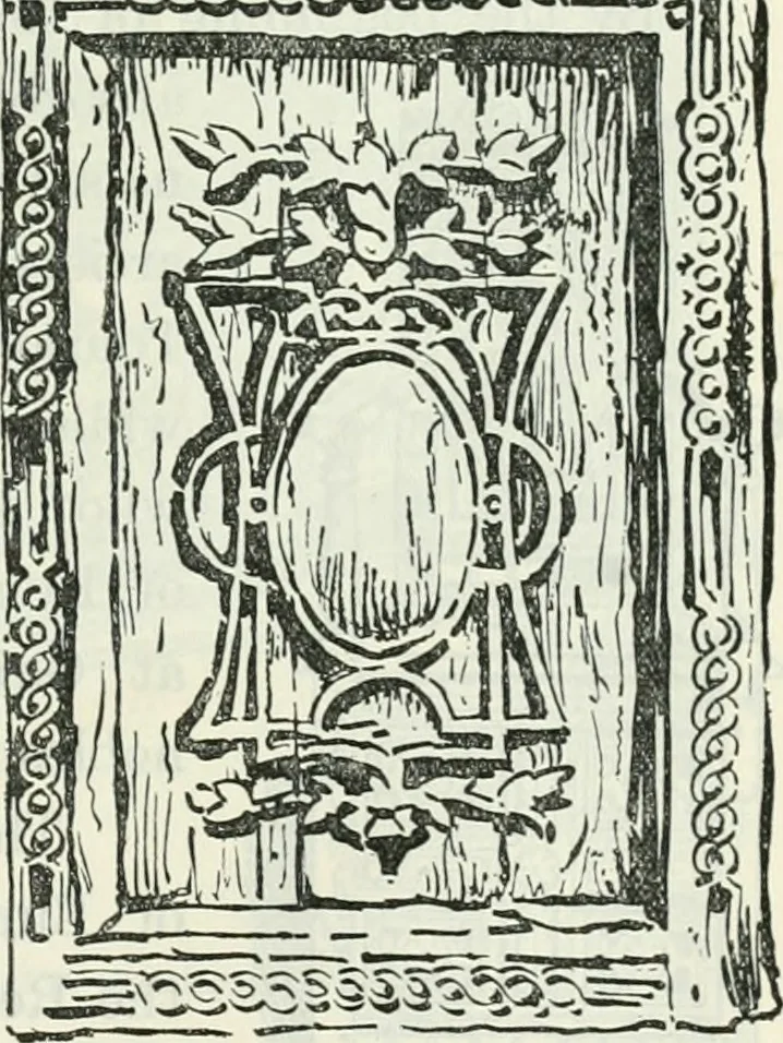 An illustration from The book of decorative furniture, its form, colour and history, 1910, leaf 200