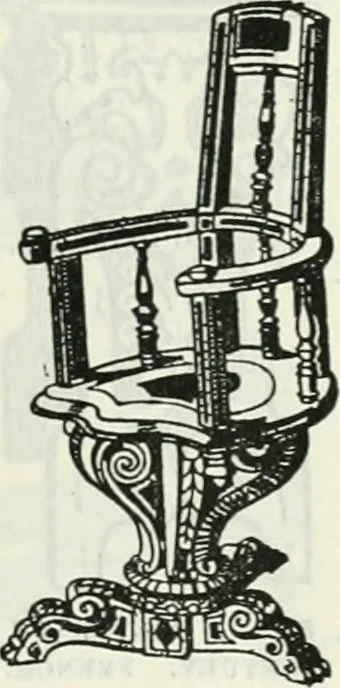 An illustration from The book of decorative furniture, its form, colour and history, 1910, leaf 212
