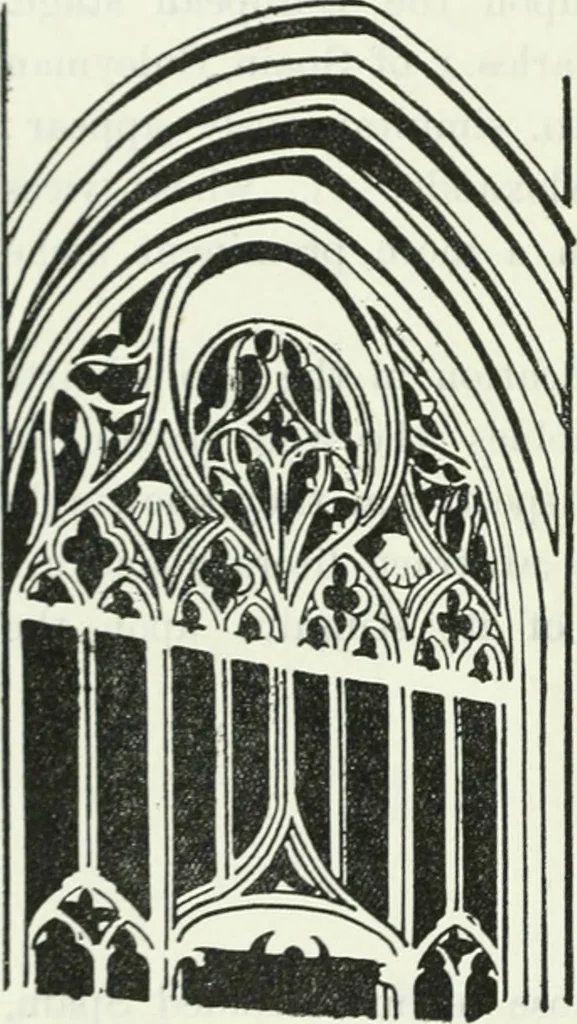 An illustration from The book of decorative furniture, its form, colour and history, 1910, leaf 231
