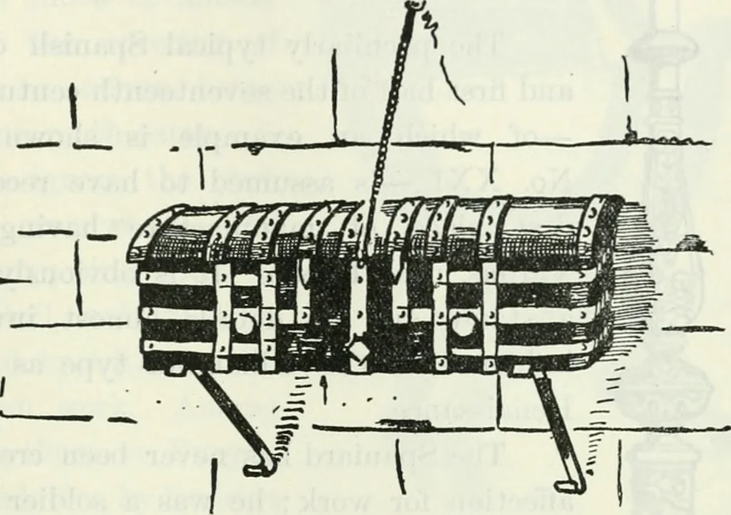 An illustration from The book of decorative furniture, its form, colour and history, 1910, leaf 232