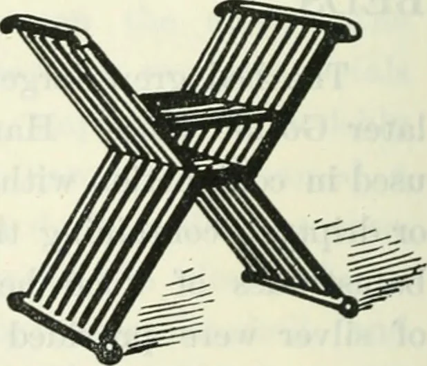 An illustration from The book of decorative furniture, its form, colour and history, 1910, leaf 233