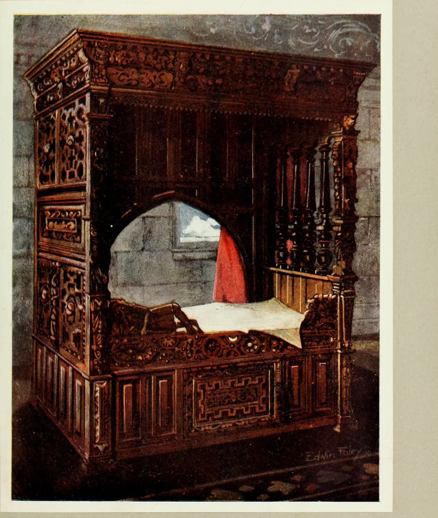 An illustration from The book of decorative furniture, its form, colour and history, 1910, leaf 238