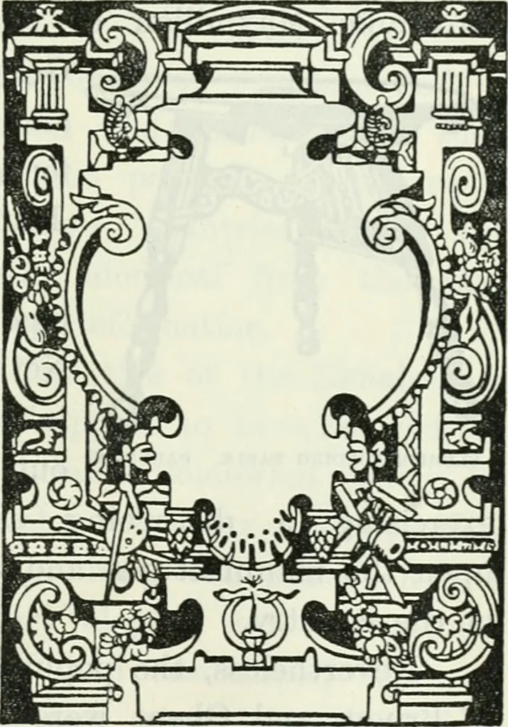An illustration from The book of decorative furniture, its form, colour and history, 1910, leaf 242