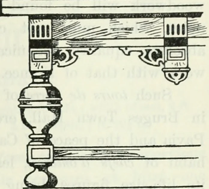 An illustration from The book of decorative furniture, its form, colour and history, 1910, leaf 244